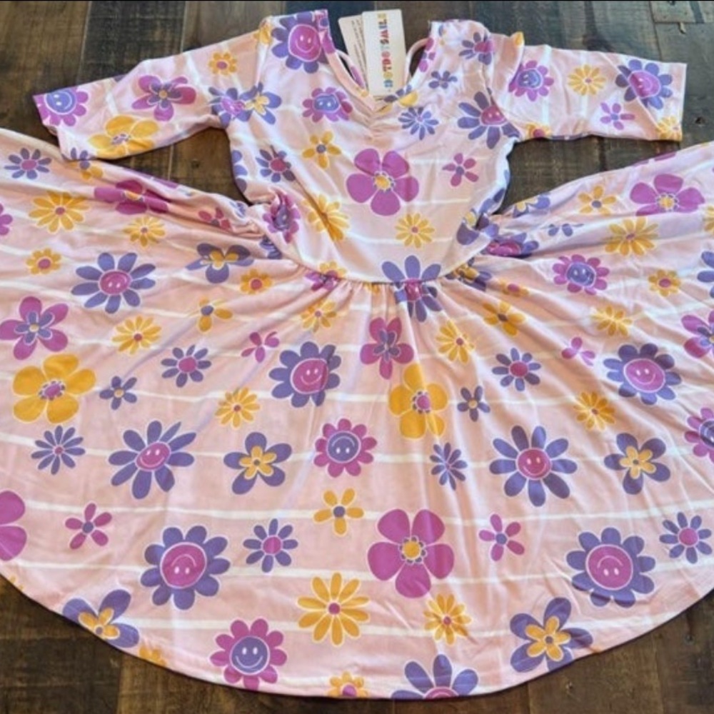 Dot Dot Smile size 5/6 or 8/10 girls floral Ballerina twirl dress new